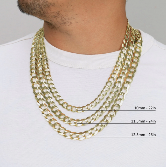 14K Yellow Gold Cuban Link Necklace